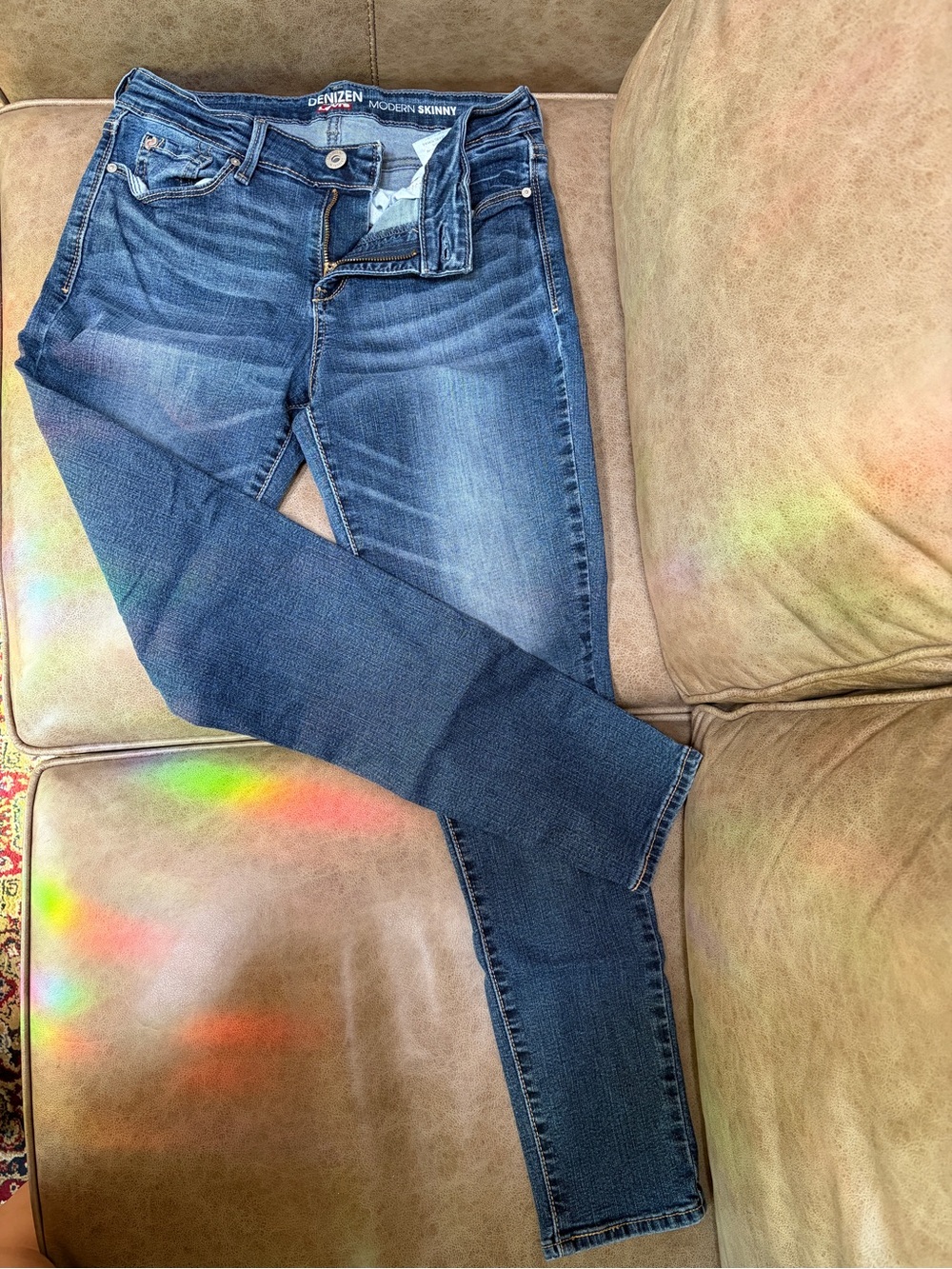 PETITE Denizen from Levi's Modern Skinny stretch Women's Blue Jeans